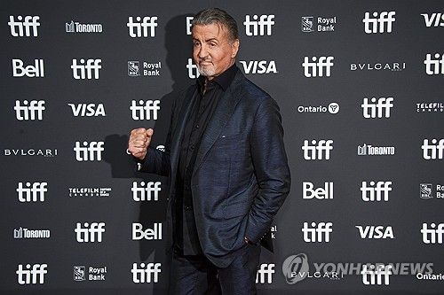 지난 16일 토론토국제영화제(TIFF) 참석한 실베스터 스탤론