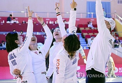 펜싱 여자 에페 단체, 우리가 가장 높은 곳에