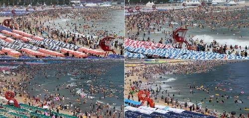 피서객 감소하는 해운대해수욕장