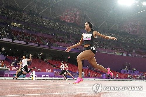 29일 열린 항저우 아시안게임 여자 100ｍ 예선