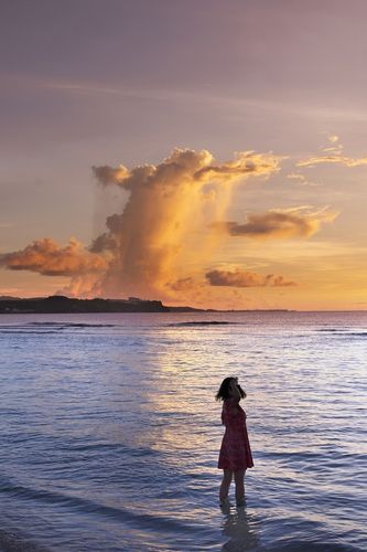 타오타오 씨 공연장 앞의 일몰 [사진/성연재 기자] 