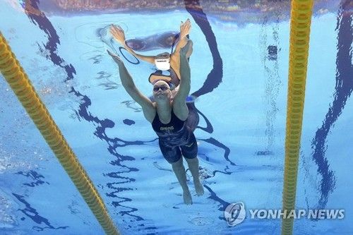 세계주니어수영선수권 여자 접영 200ｍ에서 우승한 푸다르