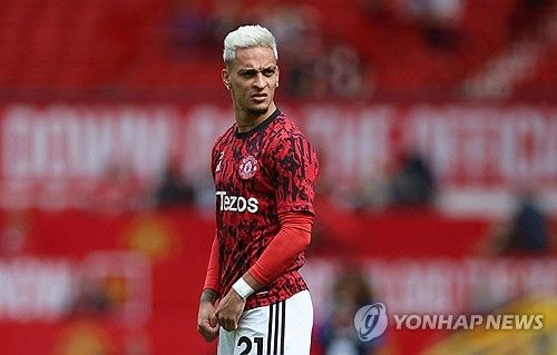 맨체스터 유나이티드의 측면 공격수 안토니