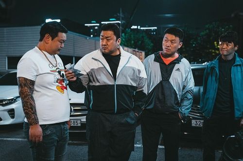 '범죄도시 3'에서 초롱이 역을 맡은 고규필(맨 왼쪽)