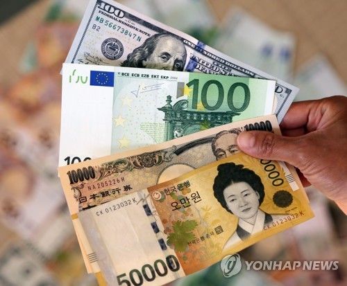 세계 각국 통화(달러·유로·엔·원)