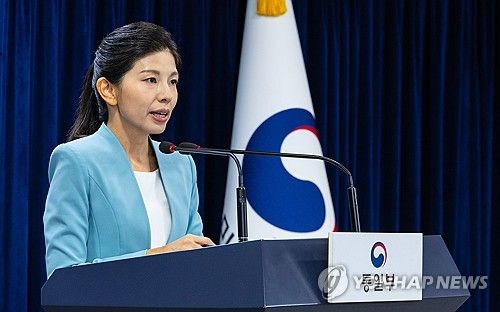 정례브리핑하는 김인애 통일부 부대변인