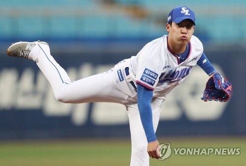 역투하는 원태인