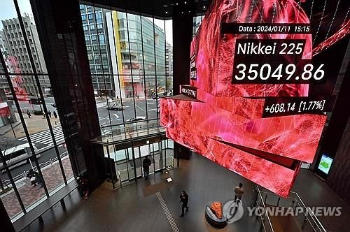 34년만에 35,000 돌파한 닛케이지수