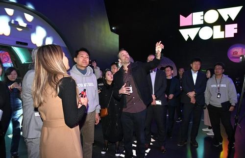 라스베이거스 '에어리어 15' 방문한 오세훈 서울시장