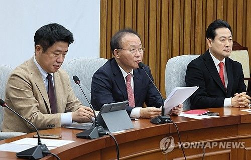 윤재옥 원내대표, 원내대책회의 발언