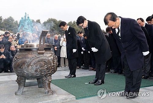 한동훈, 대전현충원 참배