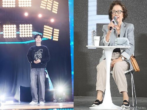 임영웅(좌)과 나문희(우)