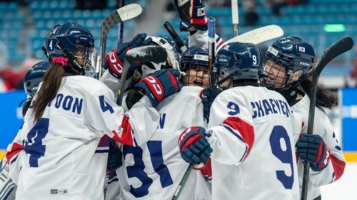 여자 아이스하키 3대3 결승에 진출한 한국 대표팀