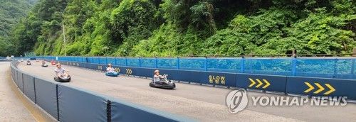 횡성루지체험장. [연합뉴스 자료사진. 재판매 및 DB 금지]