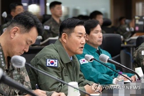 신원식 국방부 장관, 서북도서부대 해상사격훈련 지휘