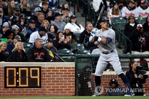 MLB에서 투구 간격을 계측하는 피치 클록 계기판 