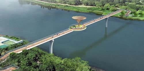 자라섬 보행교 조감도