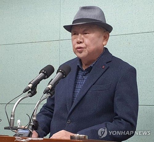 '쥴리 의혹' 제기 안해욱씨[연합뉴스 자료사진]