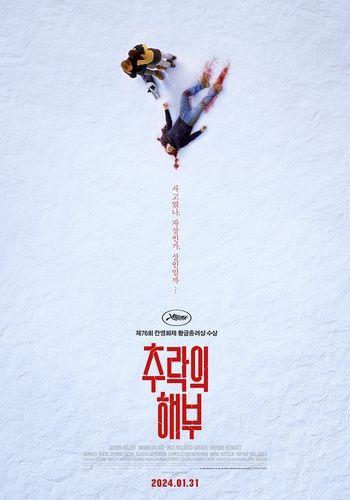영화 '추락의 해부' 포스터