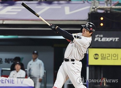 오재일 '동점 희생플라이'