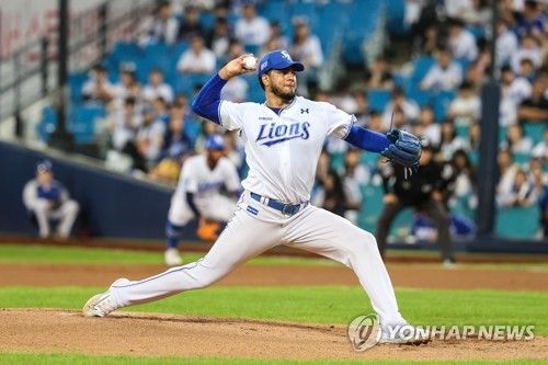 시즌 11승을 수확한 삼성 레예스