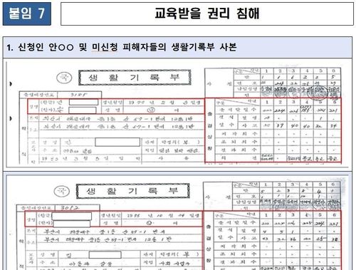 매주 토요일 결석해야 했던 아이들
