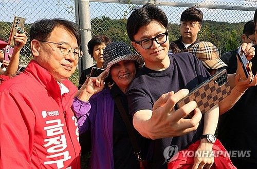 지원유세하는 한동훈