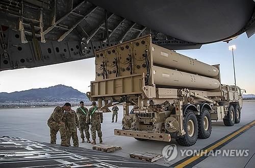 사드(THAAD·고고도 미사일 방어체계) 발사대 