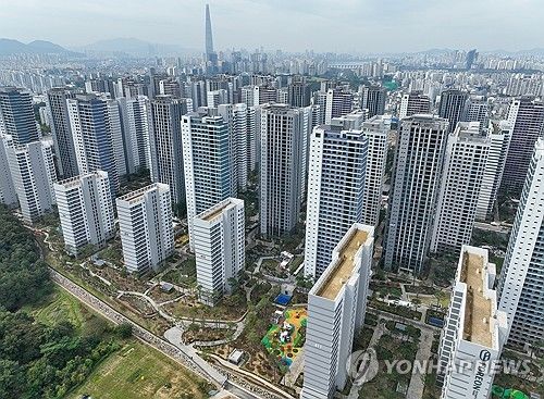 입주 앞둔 서울 올림픽파크포레온 전경