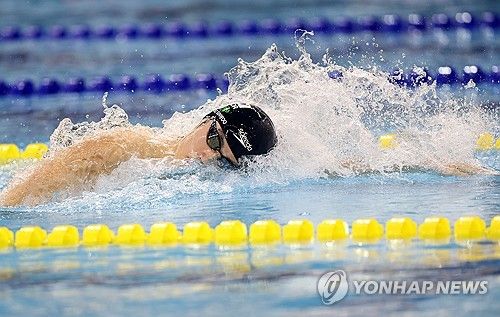 황선우 계영 400ｍ 집중