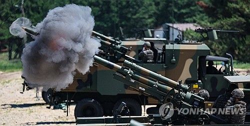 불 뿜는 차륜형자주포 '풍익'