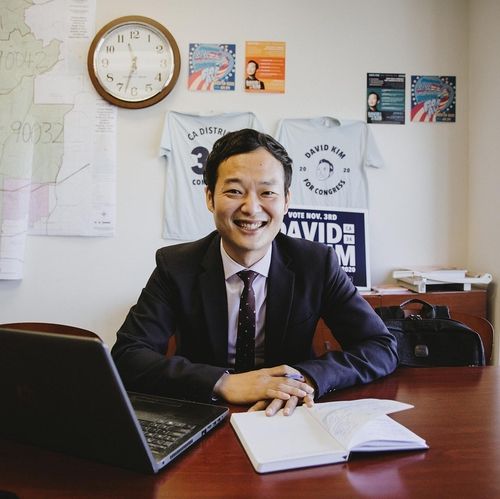 미국 연방하원 선거에 도전하는 민주당 데이비드 김 후보