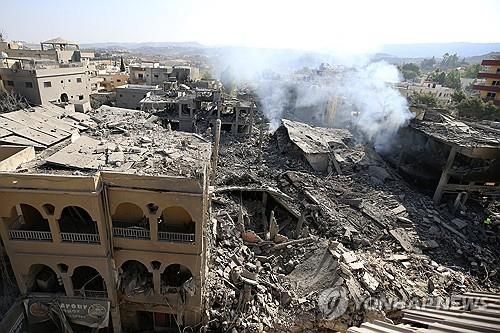 이스라엘의 공격에 초토화된 레바논 남부 마을