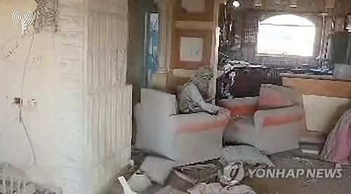 하마스 수장 신와르 사망 직전 모습