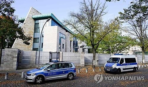 베를린 주재 이스라엘 대사관 경비 강화한 독일 경찰