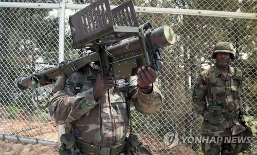 휴대용 지대공 미사일 스팅어 사격 시범 