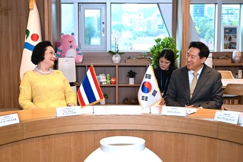 오세훈 서울시장과 쿠닝 파타마 IOC 위원