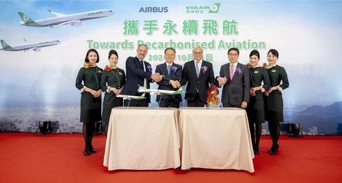 대만 에바항공, 에어버스 구매 계약식