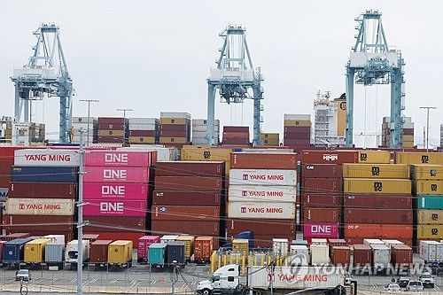 미 캘리포니아 컨테이너항구