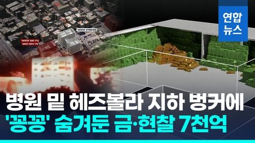 [영상] "병원밑에 금·현찰 무려 7천억"…나스랄라 지하벙커 들여다보니 - 2