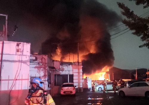 인천 자동차 공업사 화재