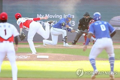 재개된 2024 한국시리즈 1차전 경기