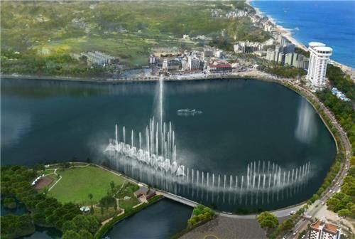 경포호 인공분수 조감도