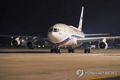 러시아 특수비행 편대 소속 Il-96-300 항공기 