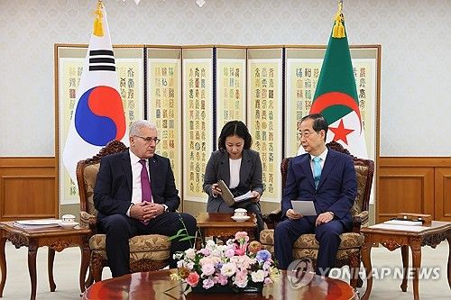 한덕수 총리, 알제리 하원의장 면담