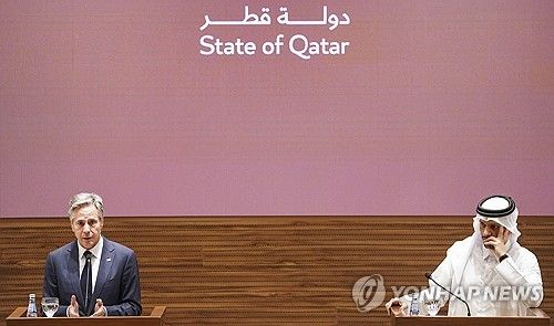 카타르 찾은 블링컨