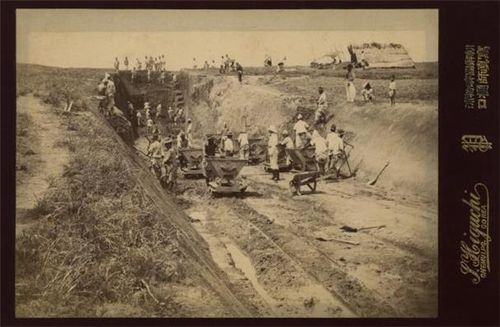 경인철도 공사 현장 작업 사진 