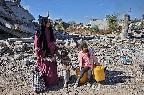 폐허 된 가자지구