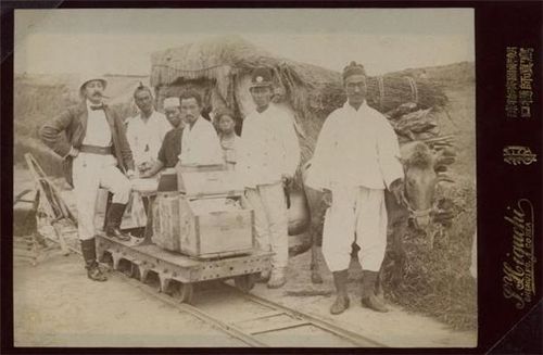 경인철도 공사 노동자들 사진