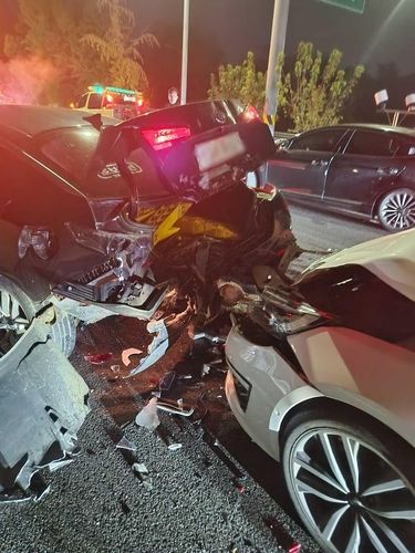 중앙고속도로 차량 추돌 사고